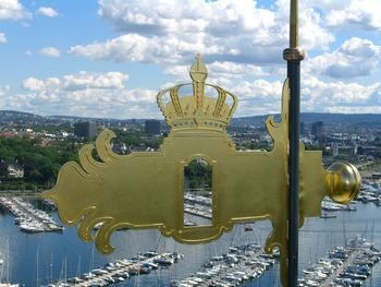 Wetterfahne mit 23,75 karätigem Blattgold vergoldet